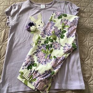 Kids Outfit - Lavender Bunny Design